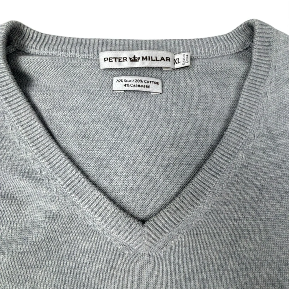 NWOT‎ | Peter Millar | Silk Blend V Neck Sweater | XL